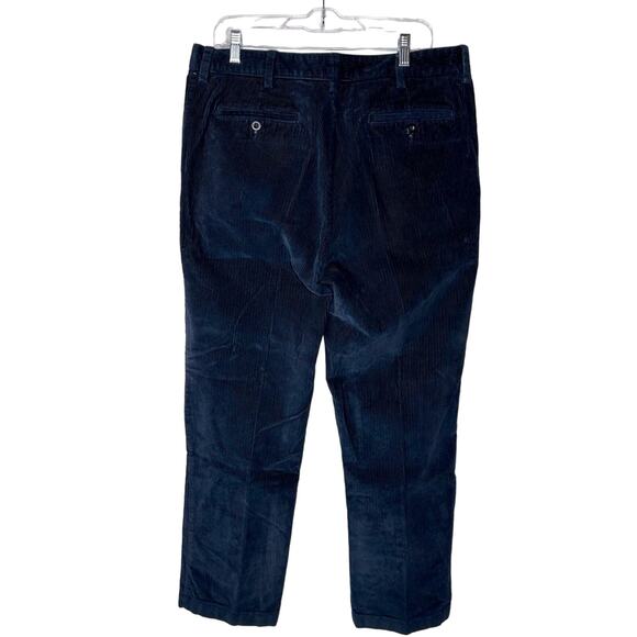 L.L. Bean Men’s Navy Blue Wide Corduroy Pants - Picture 6 of 6